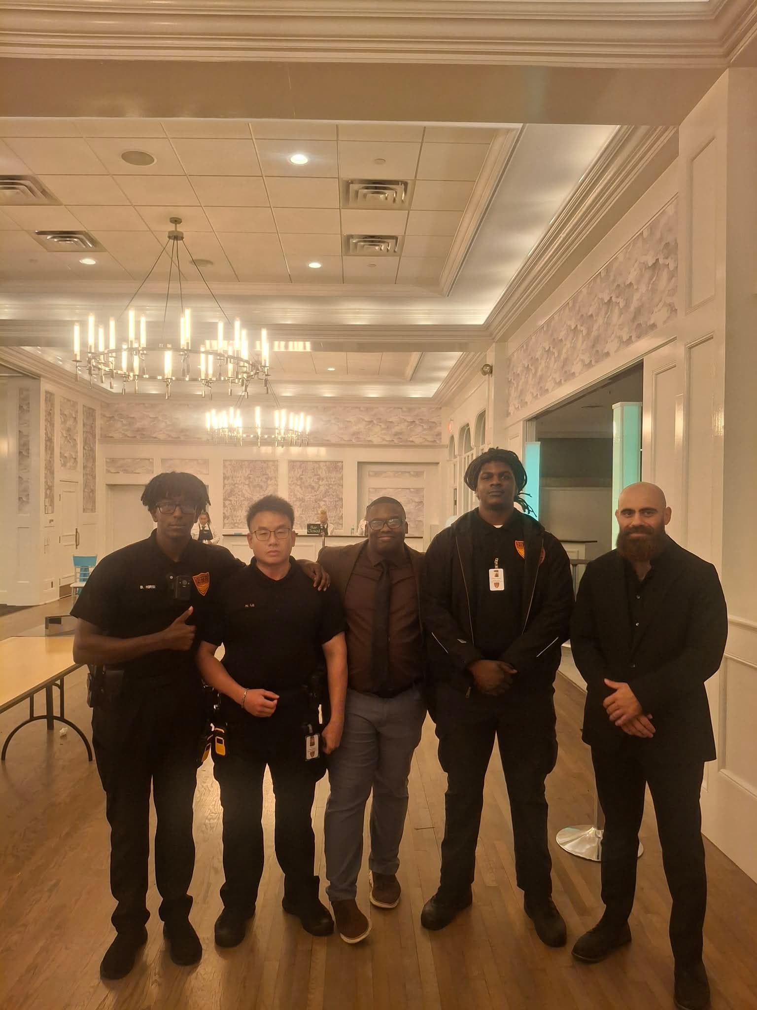 Integrity Protection Agency officers providing security at a Twin Cities commercial event venue