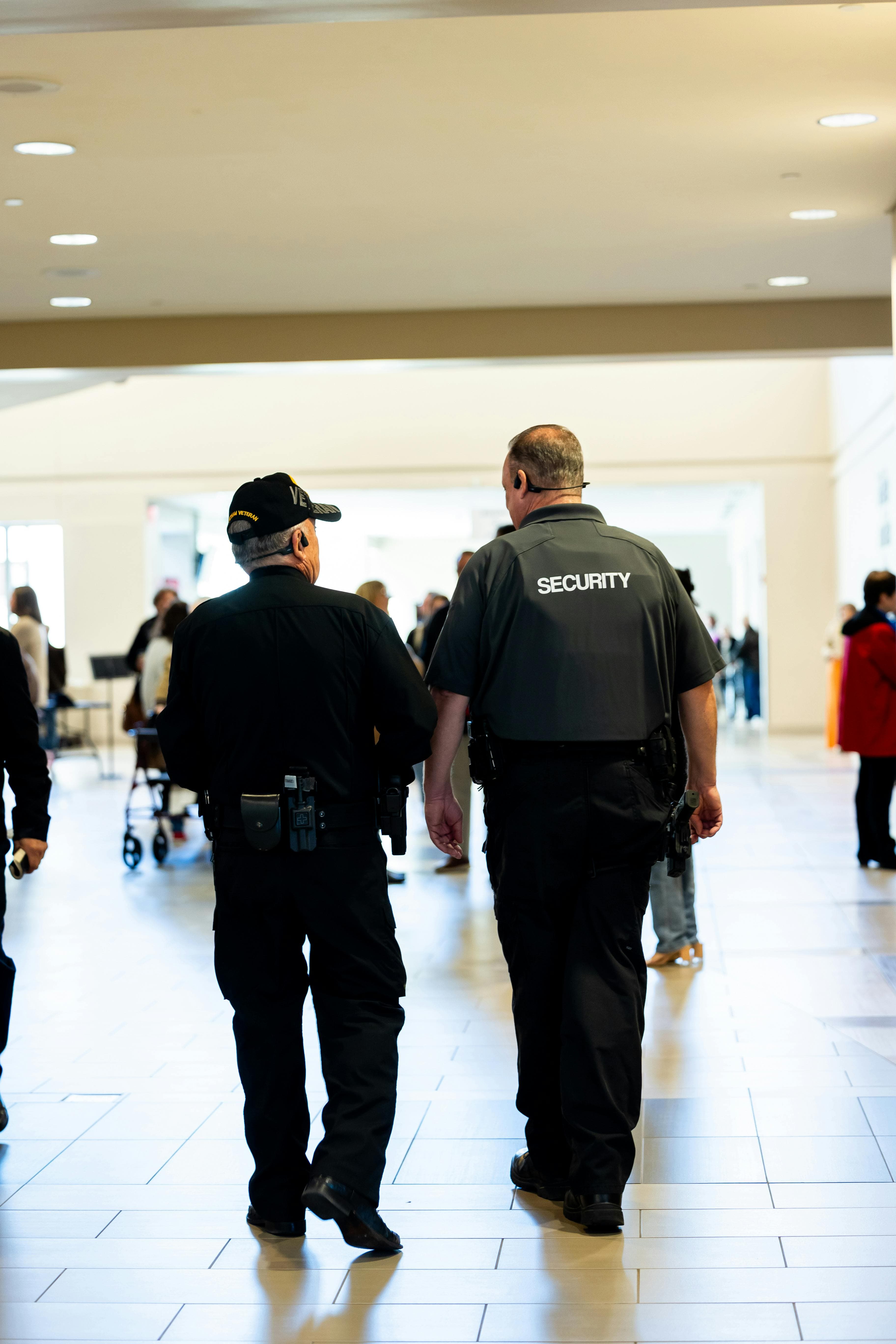 Professional security guards from a veteran-owned Minneapolis company on patrol